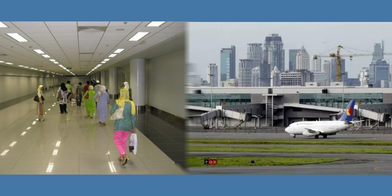 NAIA Terminal-3 looking back at the finger dock